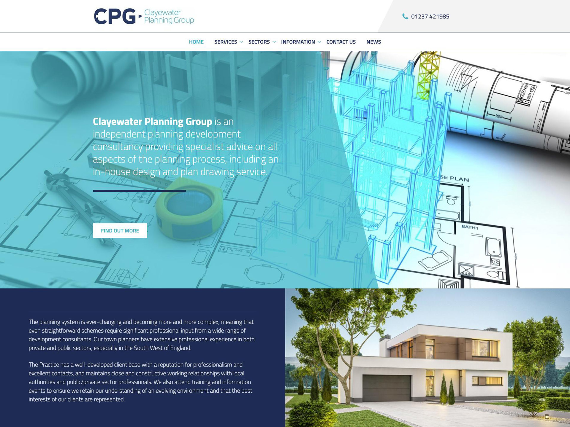 The CPG website created by it'seeze North Devon