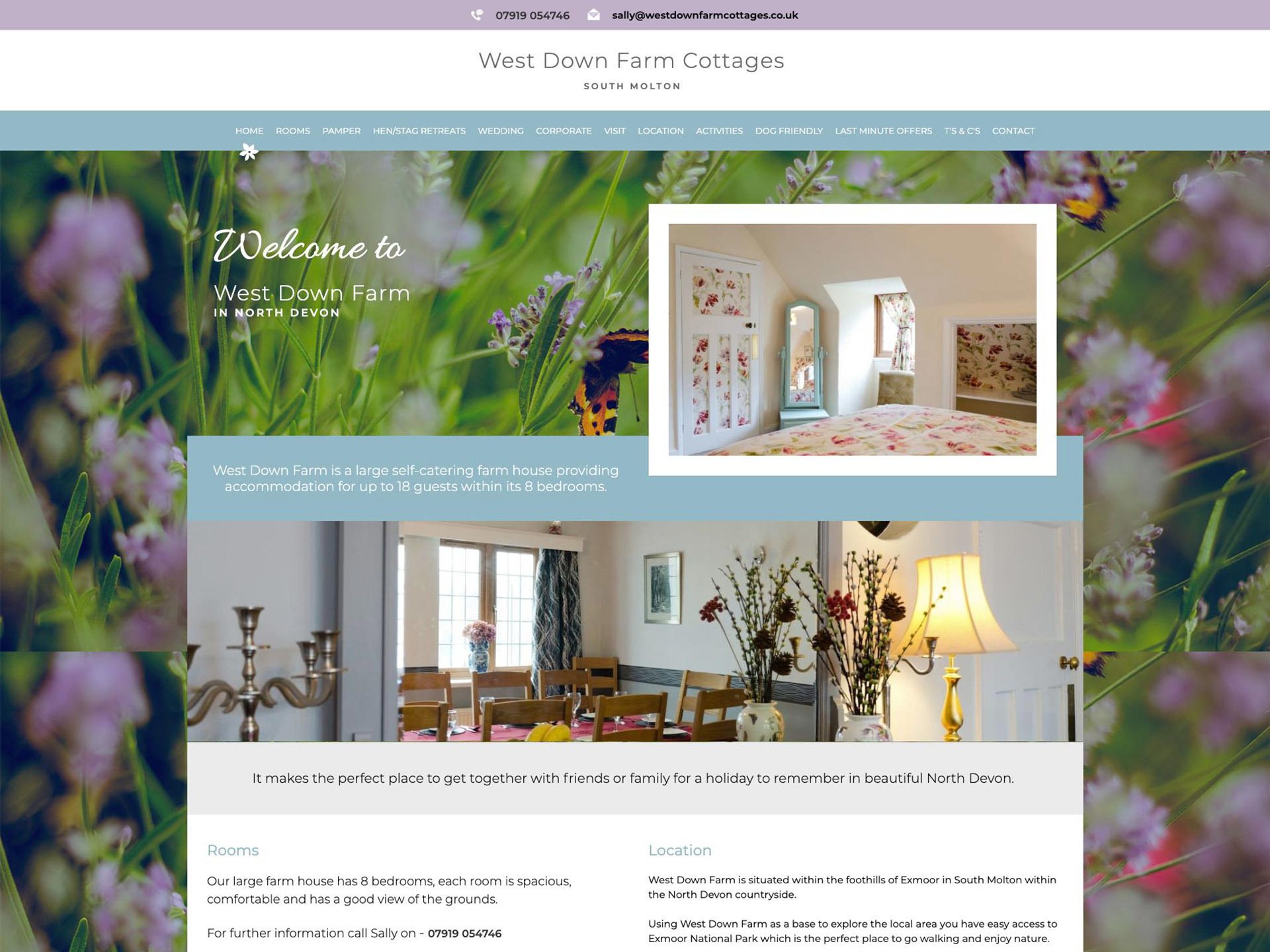 The West Down Farm website created by it'seeze North Devon