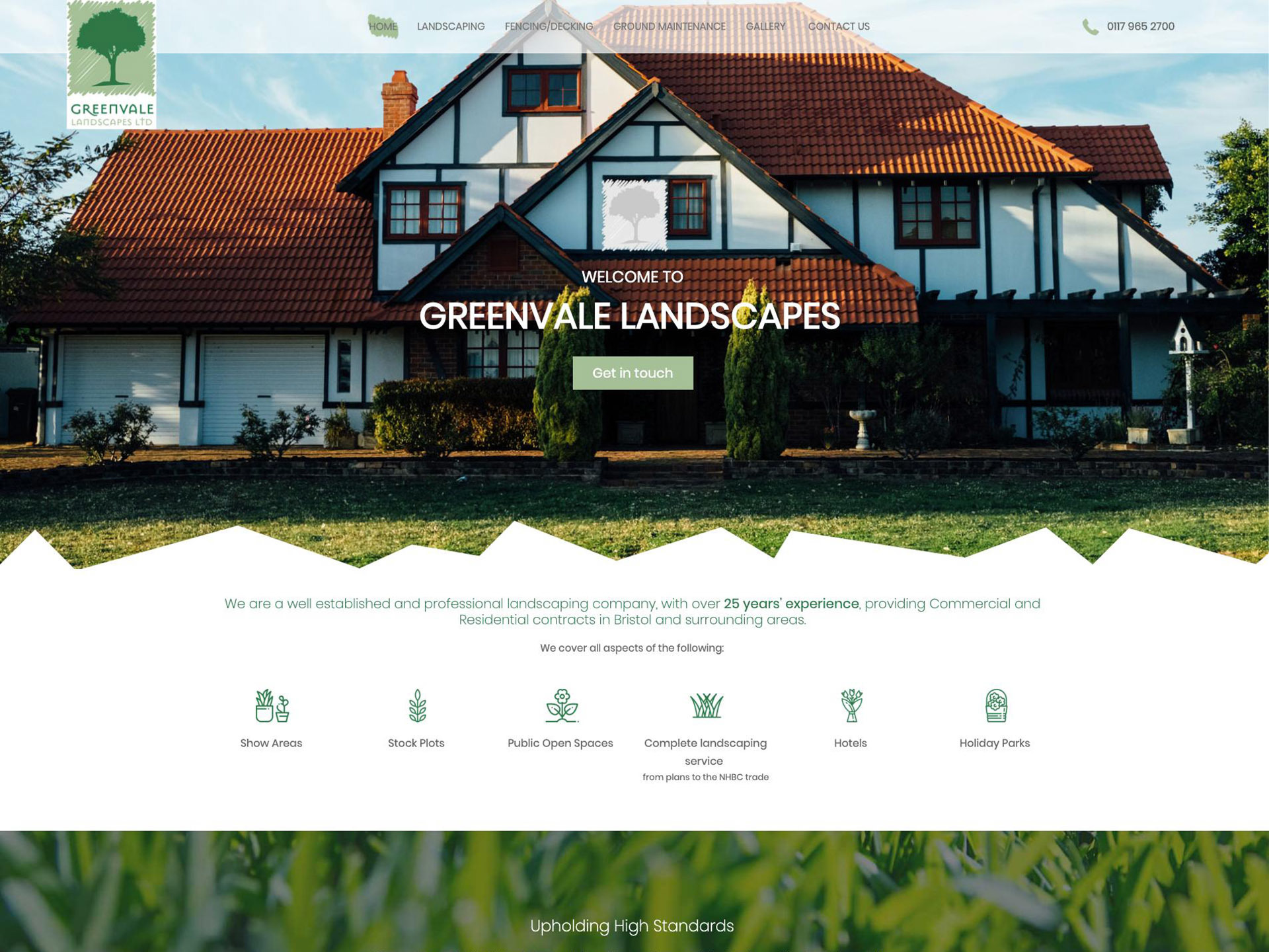 The Greenvale website created by it'seeze North Devon